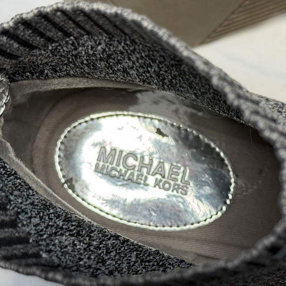 Michael Kors Women's Skyler Wedge Bootie Sock Sneakers - Picture 4 of 6